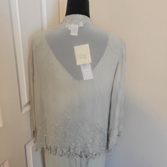 J Kara beaded dress with jacket with tags size 16 - Picture 5 of 11